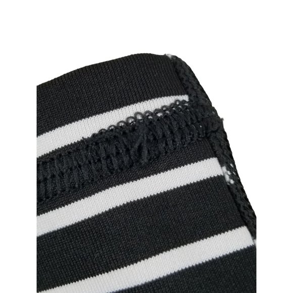 Womens Scorpio Sol Black White Stripes Pants Leggings Poly-Spandex Blend Small - Picture 3 of 6
